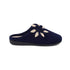 Pantofole blu da donna con decorazione floreale Superga, Ciabatte Donna, SKU p411000370, Immagine 0